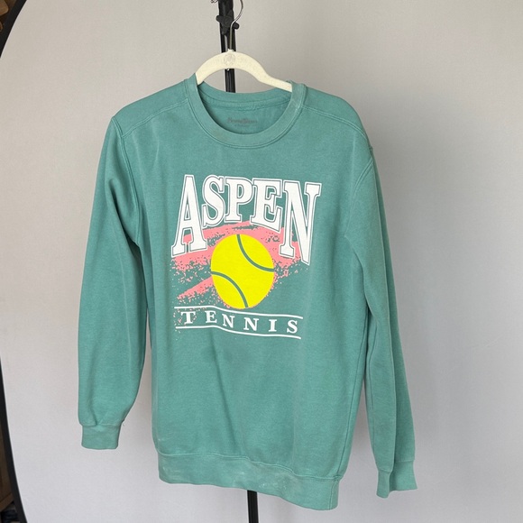 Rowing Blazers Green Aspen Tennis Sweatshirt - Picture 1 of 3